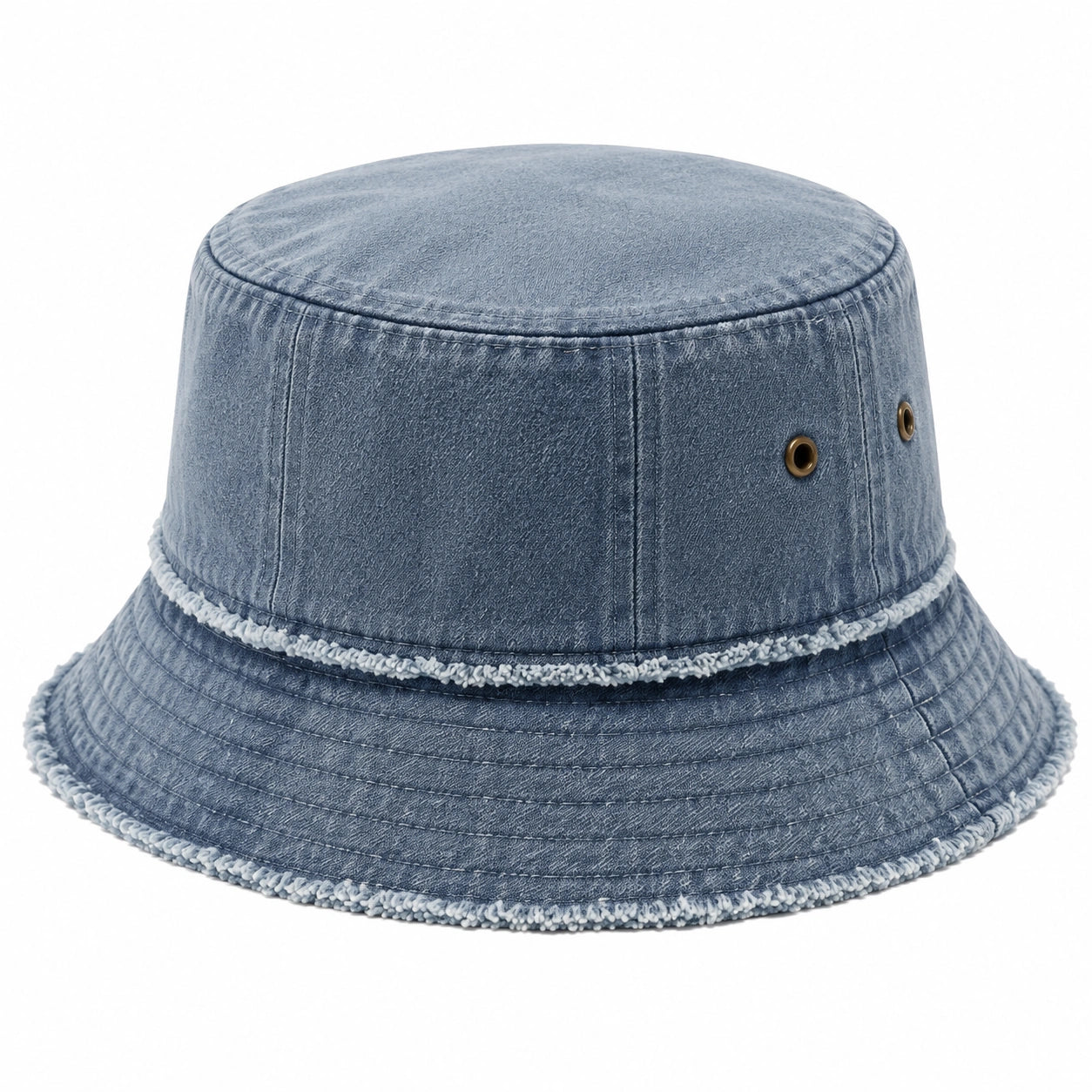 Chapeau bob taille unique en denim bleu style délavé pour usage quotidien