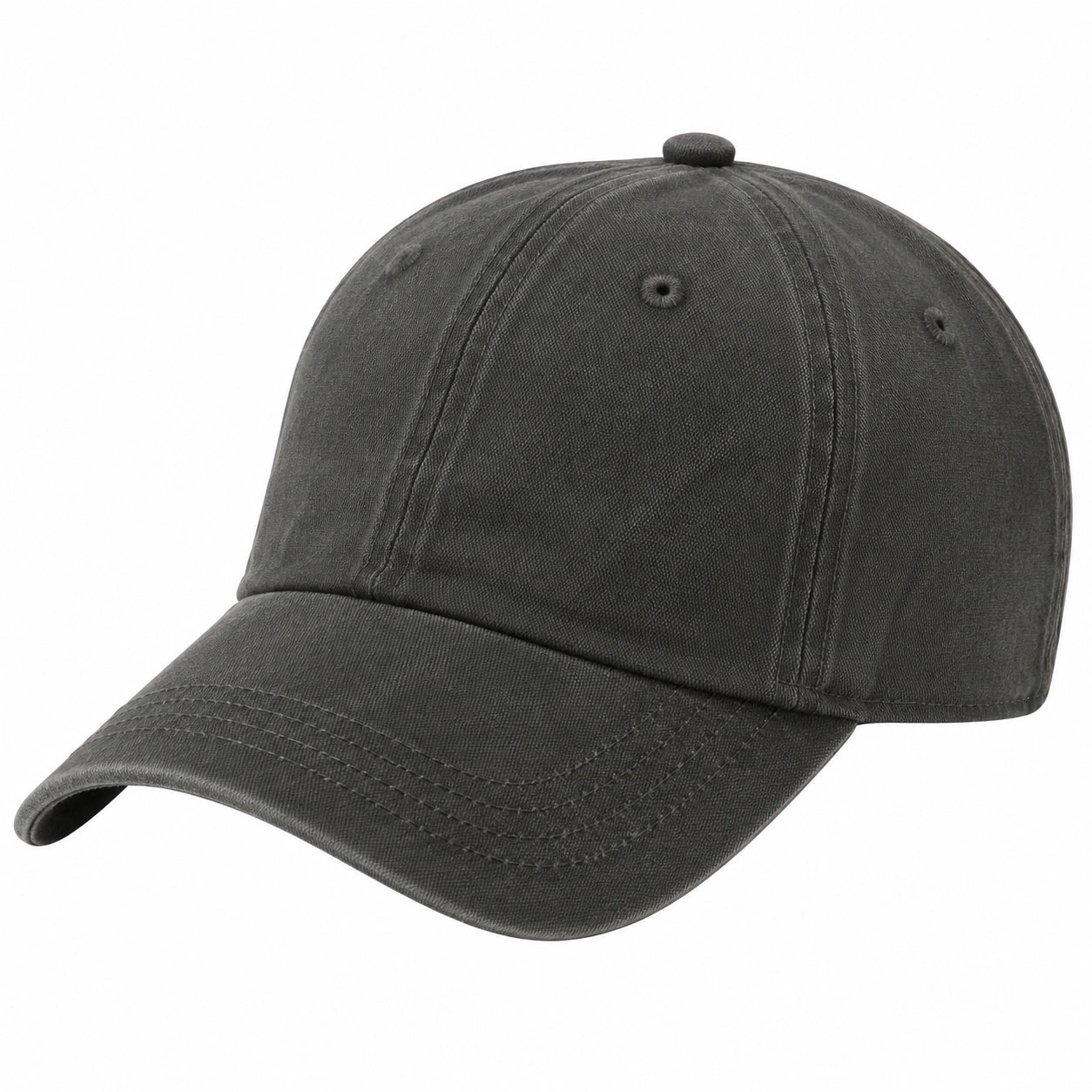 Casquette de baseball taille unique en textile gris clair à visière courbée