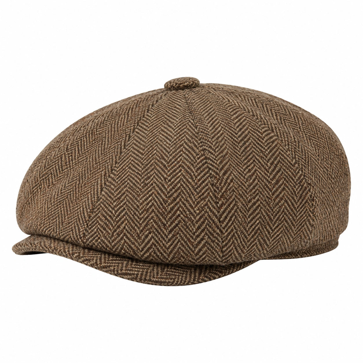 Casquette gavroche taille unique textile gris anthracite à carreaux style classique