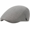 Casquette plate taille unique en tissu marron style classique