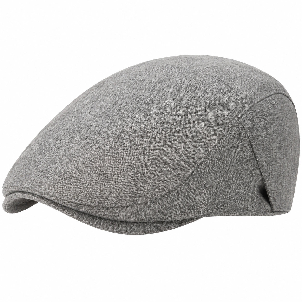 Casquette plate taille unique en tissu marron style classique